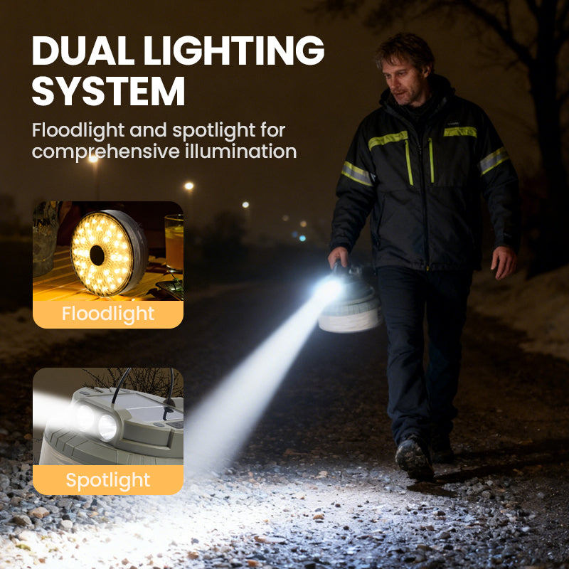Solar Camping Light with 20m Light Strip