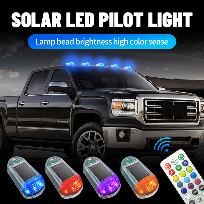 Gluschwein - Colorful LED Solar Powered Car Roof Light