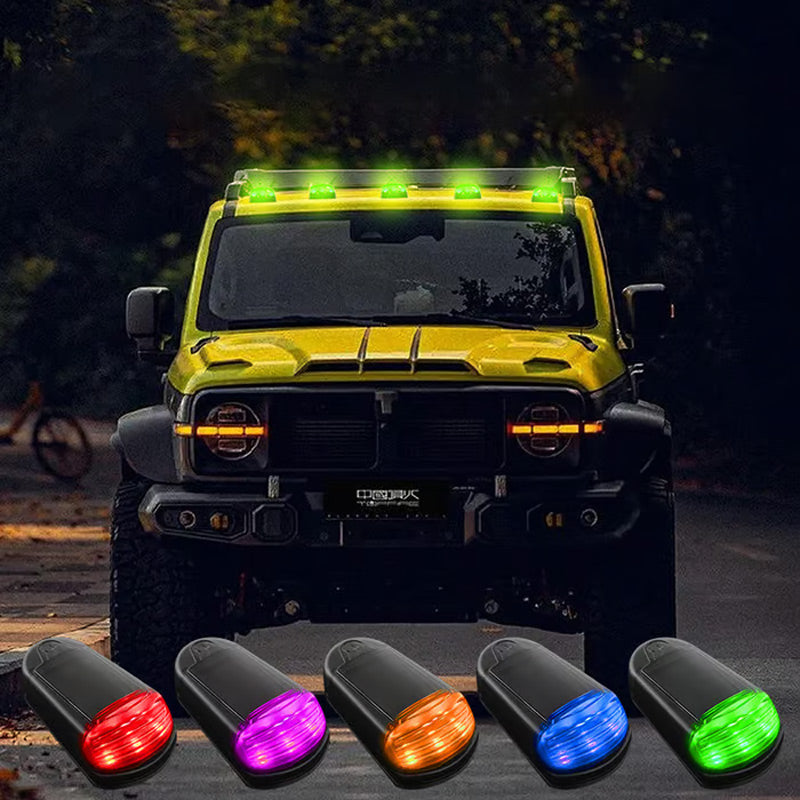 Gluschwein - Colorful LED Solar Powered Car Roof Light