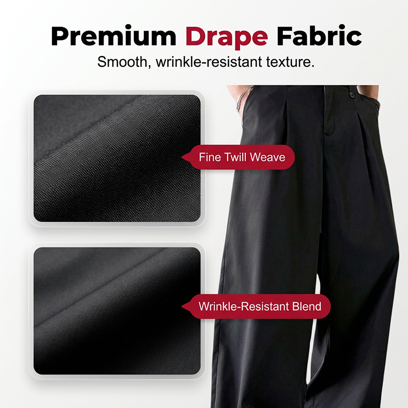Gluschwein - ⏳Limited-time 50% off⏰Men's Classic Fit Wide-Leg Suit Trousers