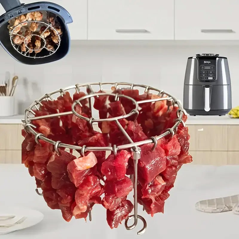 Gluschwein - Stainless Steel Round Oven Grill with Skewer