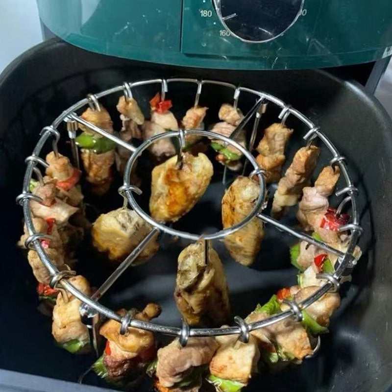 Gluschwein - Stainless Steel Round Oven Grill with Skewer