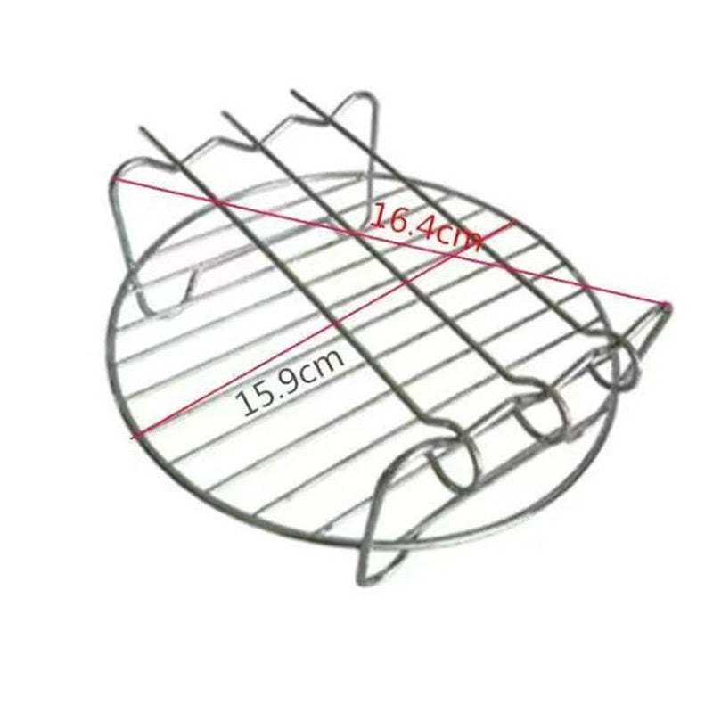 Gluschwein - Stainless Steel Round Oven Grill with Skewer