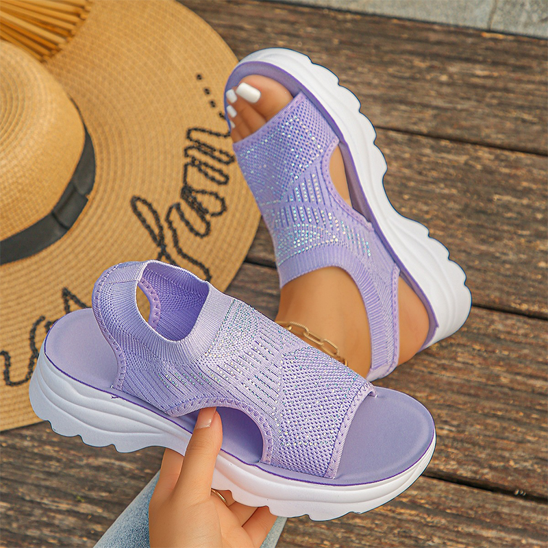 🔥🔥 Atmungsaktive Plateau-Sandalen aus Mesh für Damen