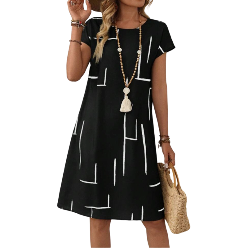 Gluschwein - Women's Relaxed Fit Vacation Midi Dress