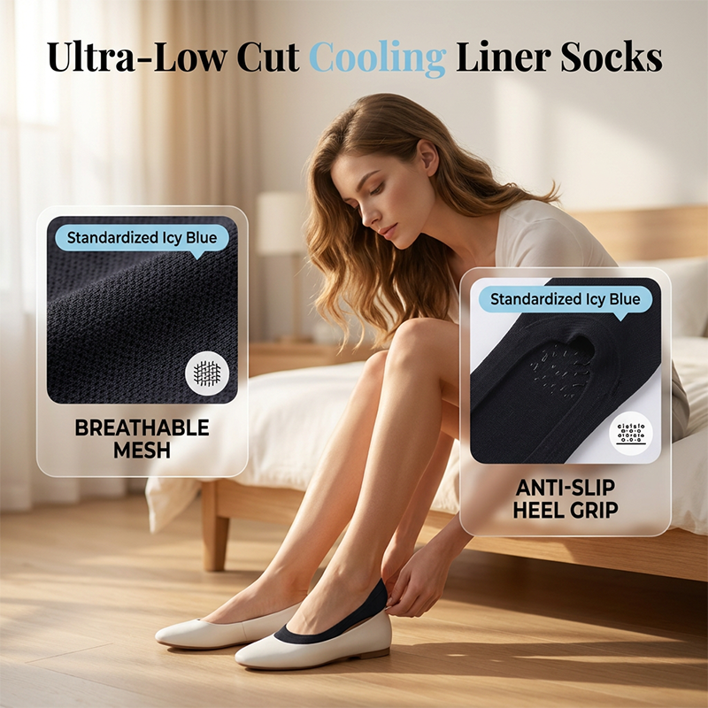 Gluschwein - Ultra-Low Cut Cooling Liner Socks for Women