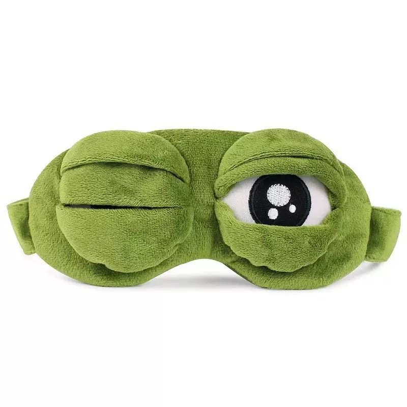 Gluschwein - 🐸 Lustige weiche Frosch-3D-Schlafmaske