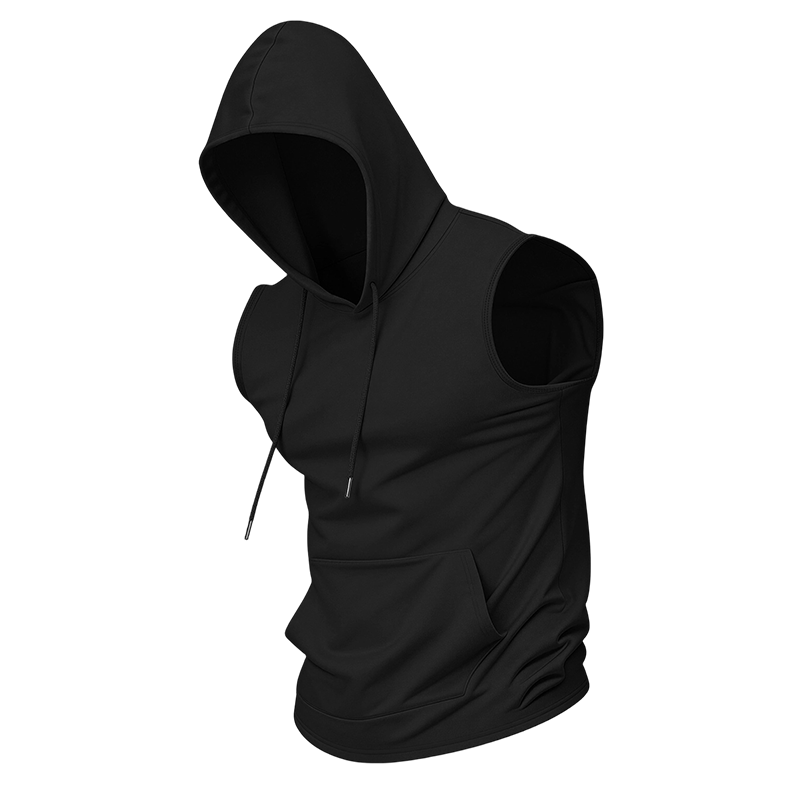 Gluschwein - Men's Sleeveless Workout Hoodie with Pocket