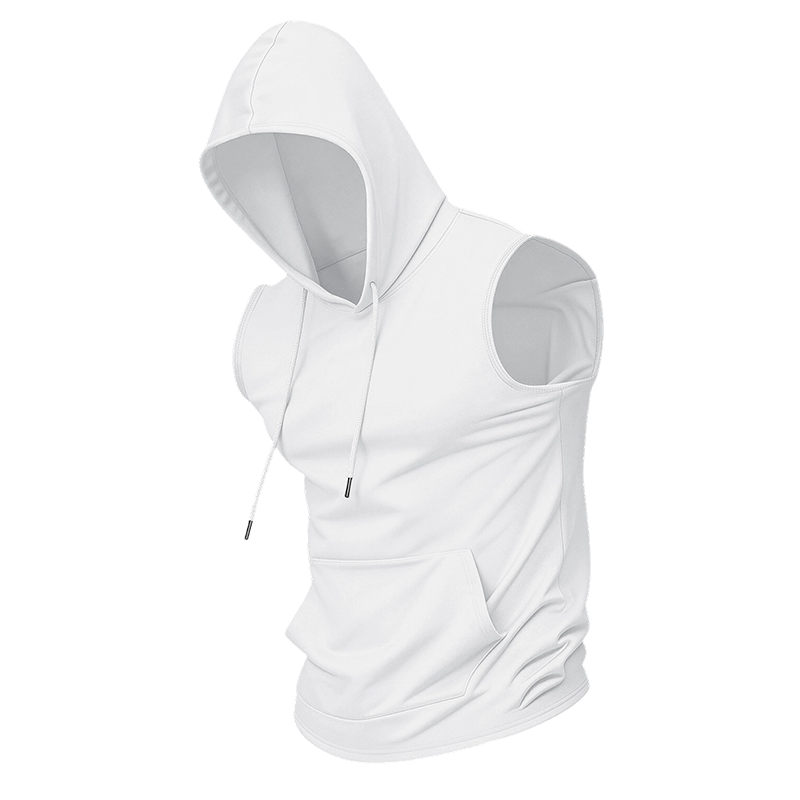 Gluschwein - Men's Sleeveless Workout Hoodie with Pocket