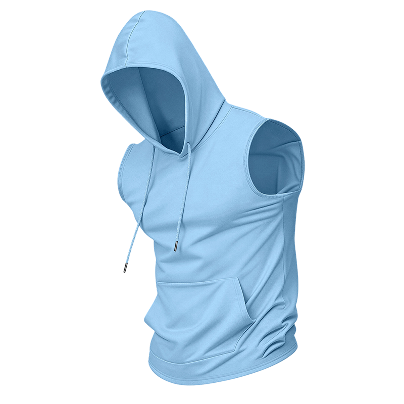 Gluschwein - Men's Sleeveless Workout Hoodie with Pocket