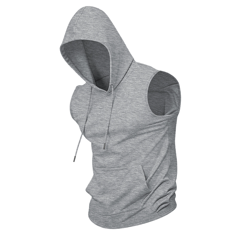 Gluschwein - Men's Sleeveless Workout Hoodie with Pocket