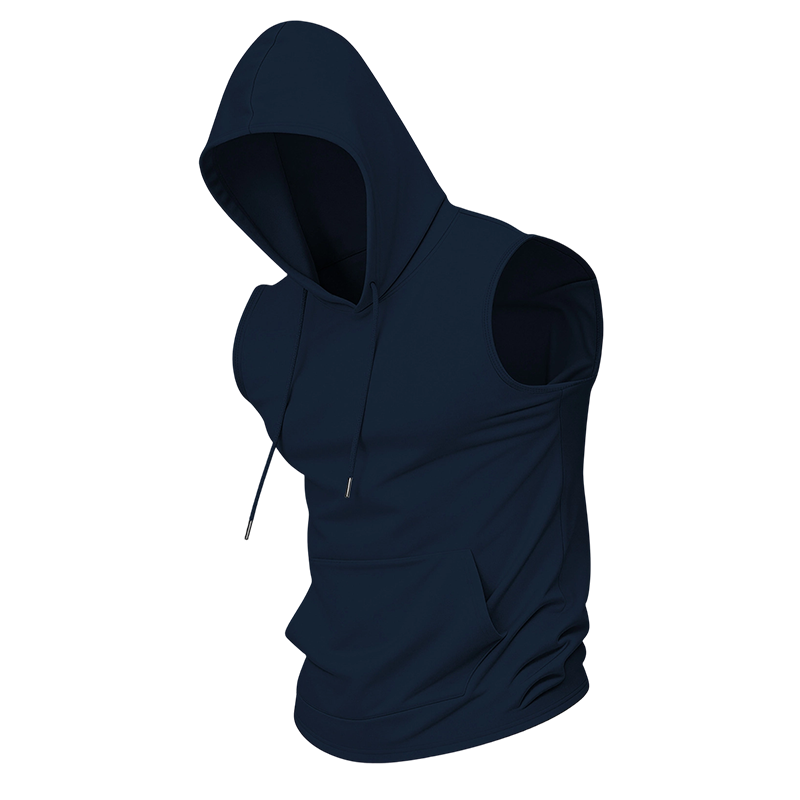 Gluschwein - Men's Sleeveless Workout Hoodie with Pocket