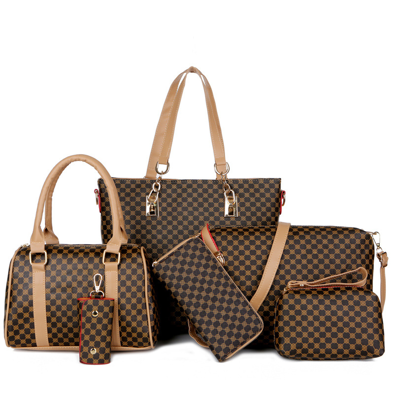 🔥40 % RABATT👜 6-teiliges Taschenset | ✨ Hochwertiges PU-Leder · Klassisch, strapazierfähig und pflegeleicht🎒