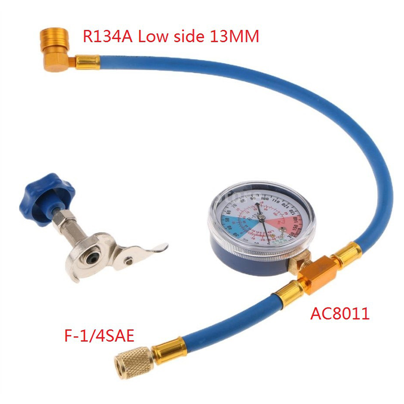 🔧❄️ R134a-Klimafüllschlauch mit Manometer – auslaufsicher, gut ablesbar & kompatibel mit Autos, Lastwagen oder Haushaltsklimaanlagen – sicheres DIY-Nachfüllen 🚗
