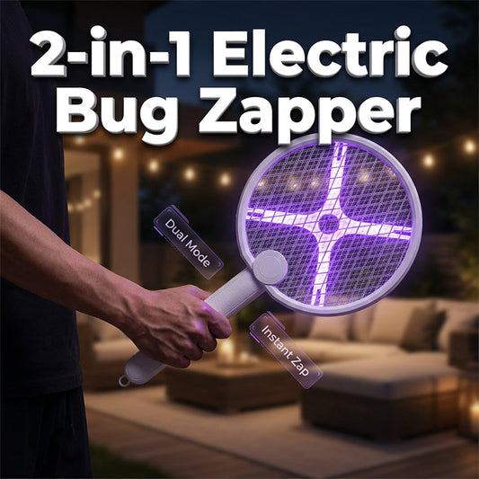 Gluschwein - 💥50% RABATT! Klappbare elektrische Moskito-Fanglampe & Schläger 2-in-1