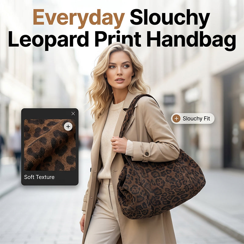 Leopard Print Tote Bag for Women