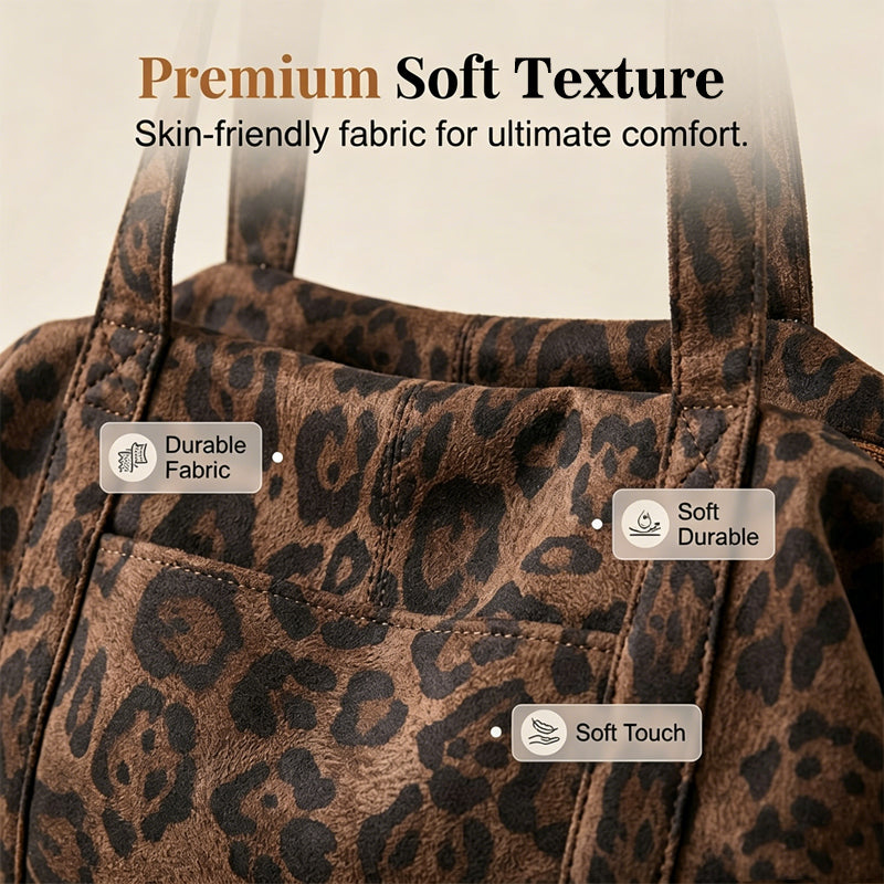 Leopard Print Tote Bag for Women
