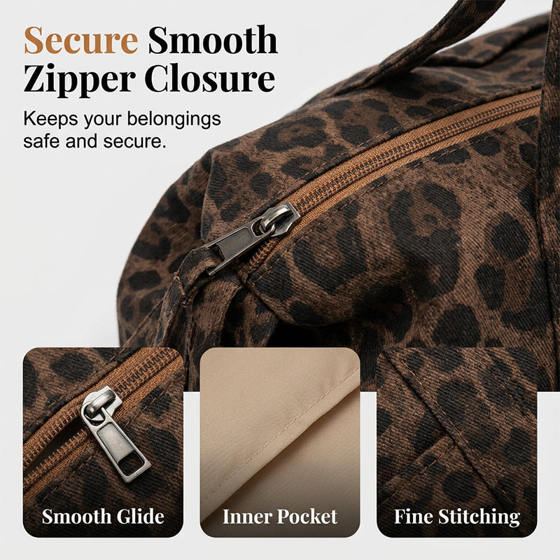 Leopard Print Tote Bag for Women