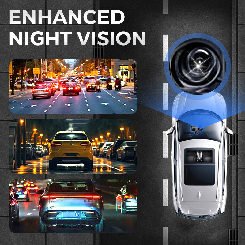📹 🔄 Dual-Lens Rückblickspiegel-Dashcam – Klare Aufnahmen, einfache Montage 🚗 ✨
