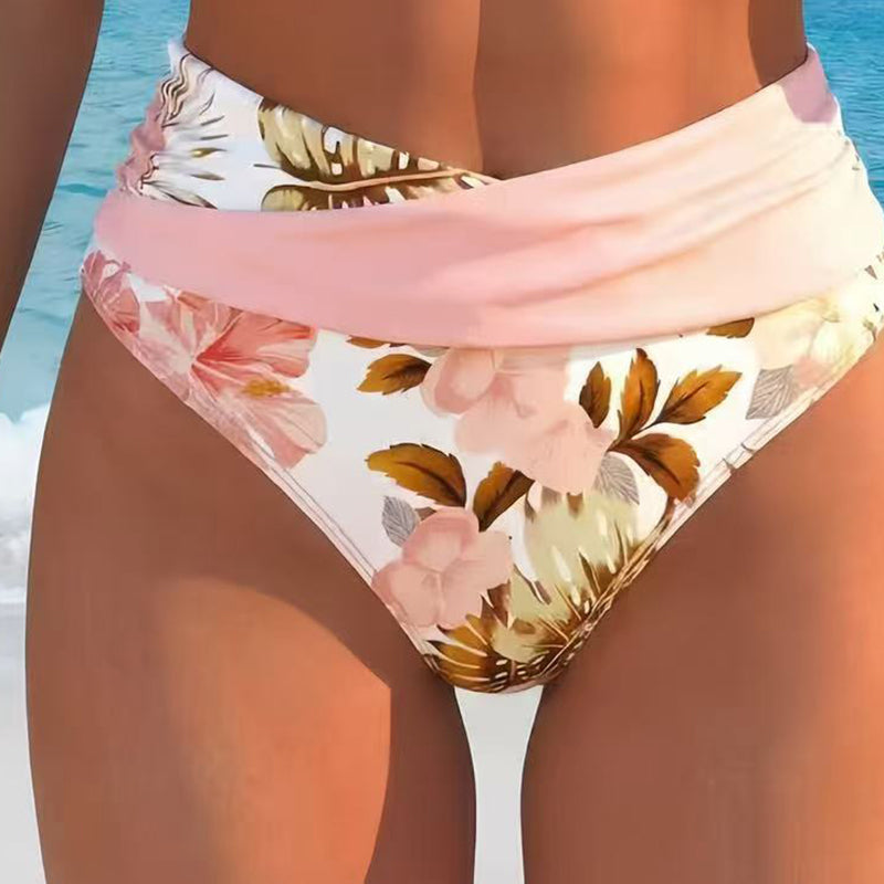 ✨ Hochtailliertes Blumen-Bikini-Set mit Wickel-Bikinitop | Strand- & Pooloutfit, figurbetonend