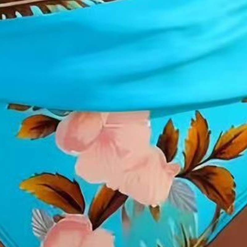 ✨ Hochtailliertes Blumen-Bikini-Set mit Wickel-Bikinitop | Strand- & Pooloutfit, figurbetonend