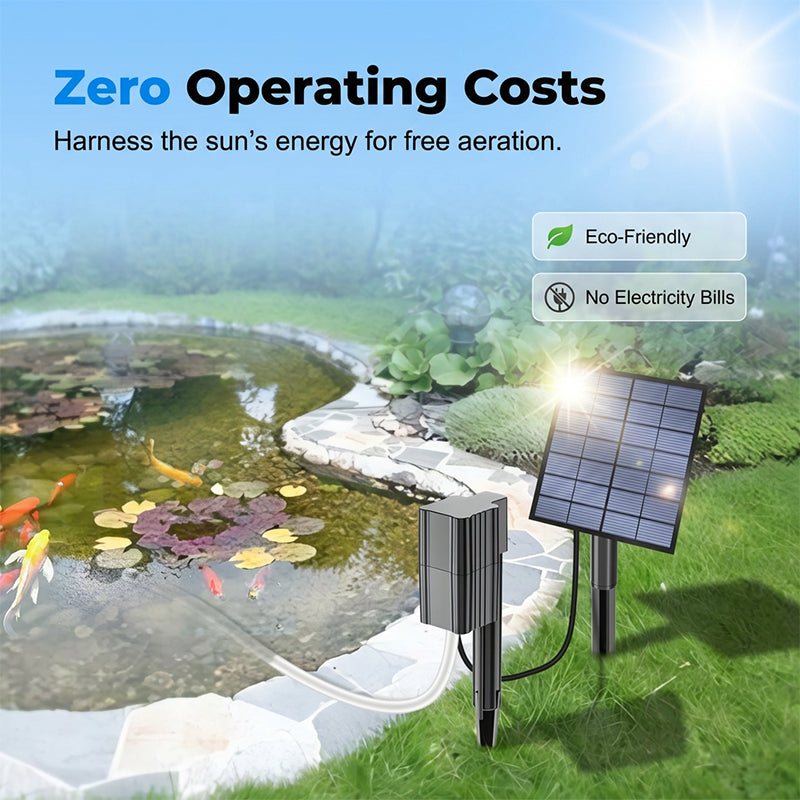✨JETZT 50 % RABATT! ✨ Nachschub ist da – schnell sein lohnt sich! 🐟Solar-Teichbelüfter mit Luftpumpe