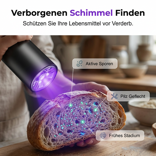 🔥Solange der Vorrat reicht 40 % Rabatt!🎉Wiederaufladbare UV-Schwarzlichtlampe zur Lebensmittelinspektion