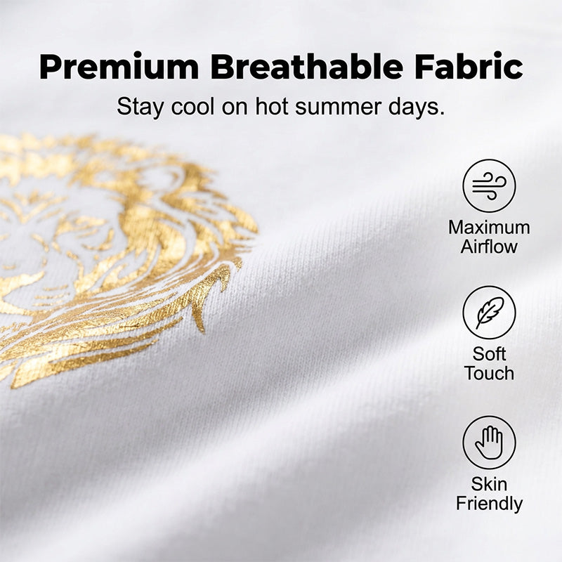 Gluschwein - 👕 50% RABATT! 🦁 2-teiliges Freizeit-Set für Herren – Mit Löwen-Print & atmungsaktivem Oberteil – Bequeme Shorts, vielseitig für Sommer, Strand oder Alltag – lässiger 2-in-1 Look ☀️✨