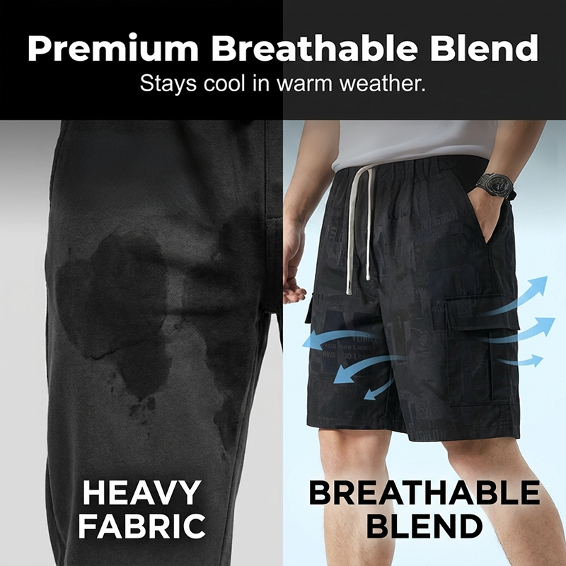 🔥🩳 50% RABATT! Men's Casual Graphic Print Drawstring Shorts – auffälliges Design, perfekte Passform. ✨💪