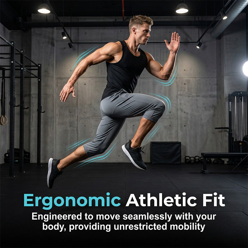 🏃‍♂️ Leichte Sporthose mit elastischem Bund – schnelltrocknend, knöchellang, perfekt für Fitness, Laufen & Wandern