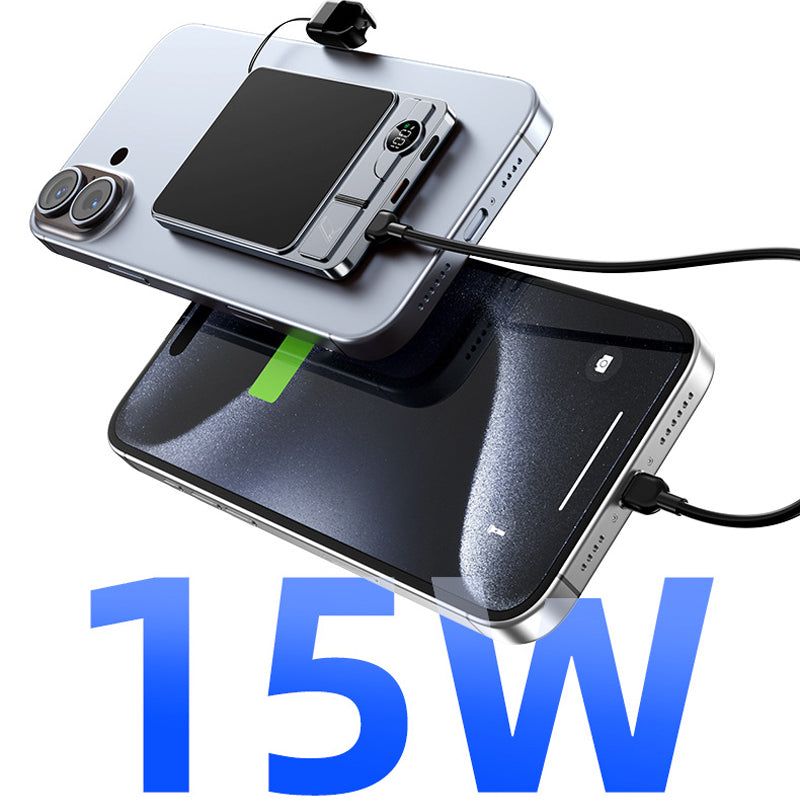🔋 NUR FÜR BEGRENZTE ZEIT: 49% RABATT! ✨ 3-in-1-Magnet-Ladegerät für unterwegs – kabellos, mit integriertem Ständer, schlank 🍃