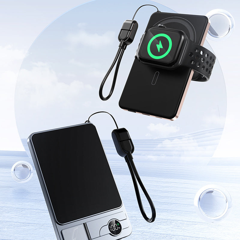 🔋 NUR FÜR BEGRENZTE ZEIT: 49% RABATT! ✨ 3-in-1-Magnet-Ladegerät für unterwegs – kabellos, mit integriertem Ständer, schlank 🍃