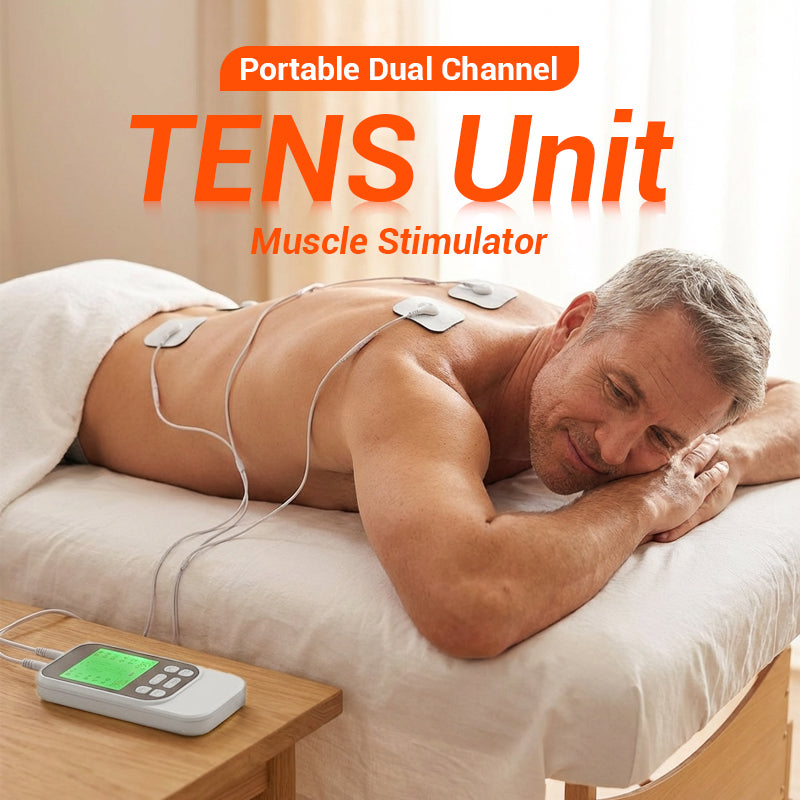 Gluschwein - ⚡💪 50% RABATT! Muskelstimulator mit 10 Modi, 2 Kanälen & 30 Intensitätsstufen – Kompakt, wiederaufladbar, für Rücken, Nacken & Schultern, inkl. 4 Elektrodenpads ✨