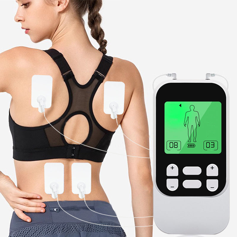 Gluschwein - ⚡💪 50% RABATT! Muskelstimulator mit 10 Modi, 2 Kanälen & 30 Intensitätsstufen – Kompakt, wiederaufladbar, für Rücken, Nacken & Schultern, inkl. 4 Elektrodenpads ✨
