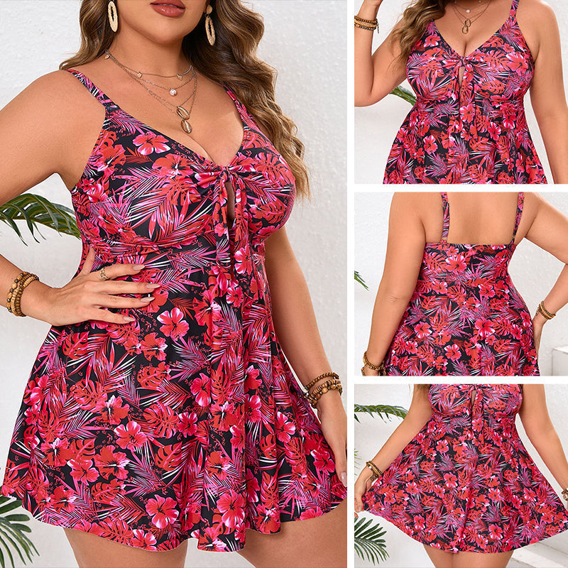 👙 Neu eingetroffen – 50 % reduziert! ☀️ Mini-Badekleid mit Spaghettiträgern und Triangel-Höschen (auch in großen Größen erhältlich)