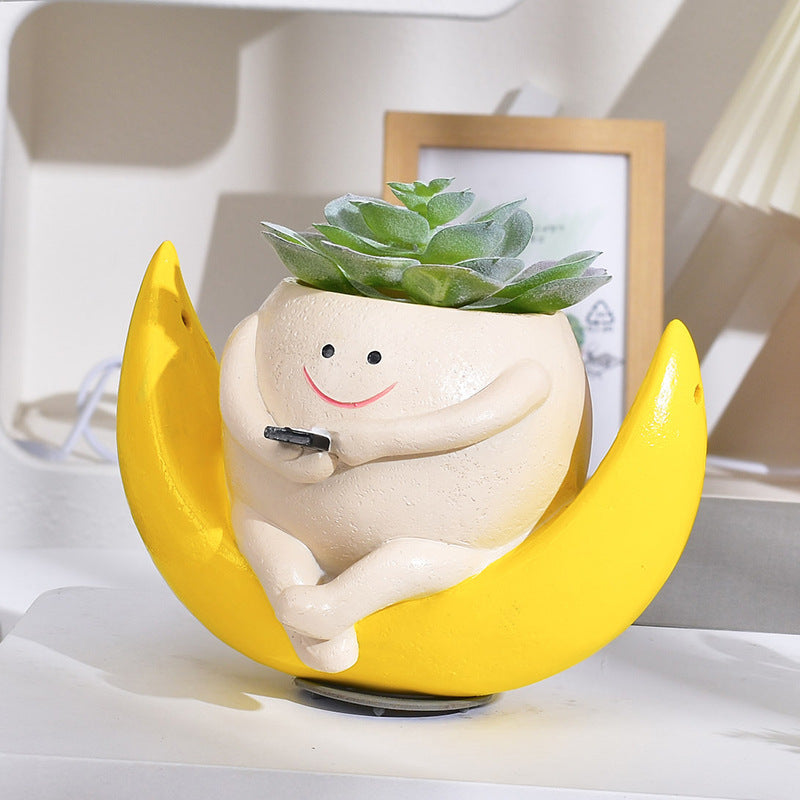 🔥BUY 2 GET 10% OFF💝Smiley Face Planter Pot