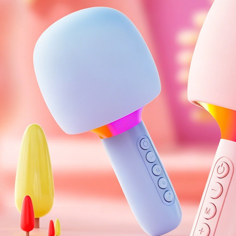 🎉🎶【Sonderangebot】🎤✨Kabelloses Karaoke-Mikrofon mit Lautsprecher | 3D-Sound & RGB-Licht🥳