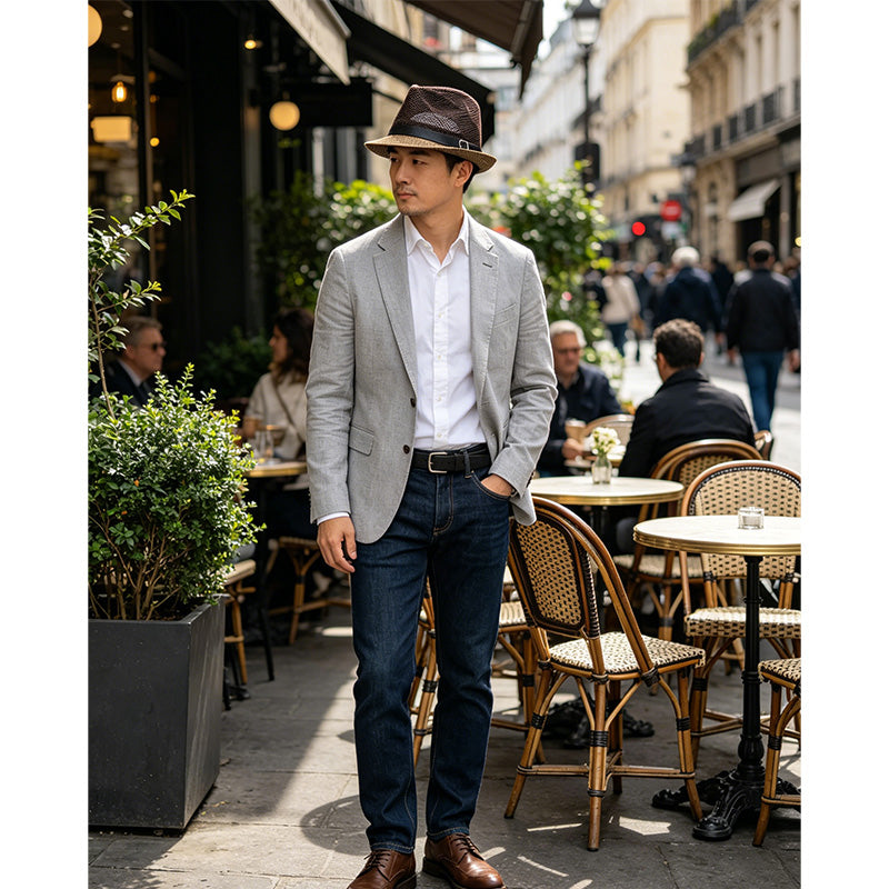 ⏳Nur für kurze Zeit 50 % Rabatt⏰Sommer-Strohhut Fedora mit stylischem Schnallenband🎩