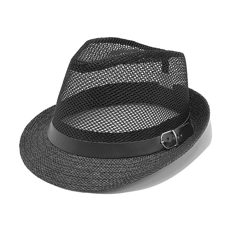 ⏳Nur für kurze Zeit 50 % Rabatt⏰Sommer-Strohhut Fedora mit stylischem Schnallenband🎩