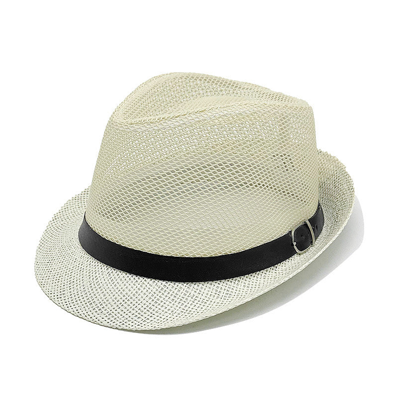 ⏳Nur für kurze Zeit 50 % Rabatt⏰Sommer-Strohhut Fedora mit stylischem Schnallenband🎩