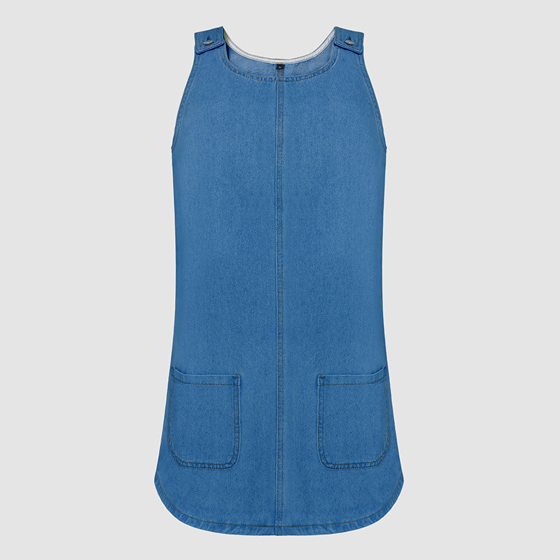 🔥 🔥NEU + 50% RABATT + 50.000+ verkauft ⌛Neue Angebote-Lässiges Jeans-Trägerkleid für Damen