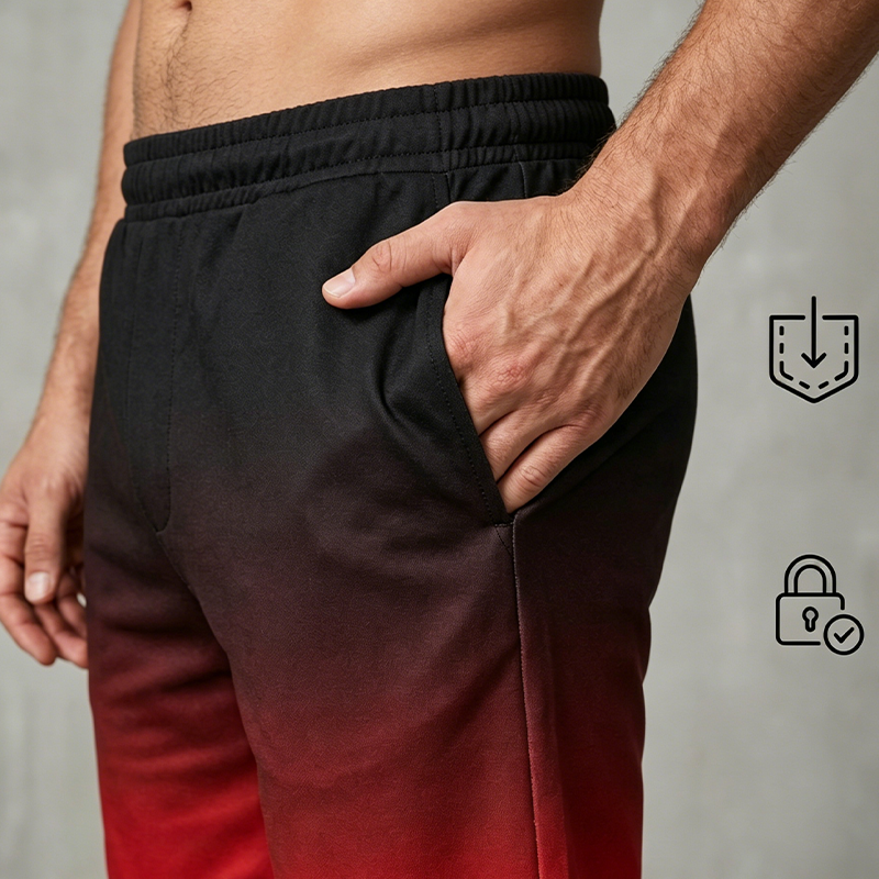 👕🩳 Nur noch heute 50% Rabatt! ✨ Herren Gradient T-Shirt & Shorts Set | Stylisches Sport & Freizeit Outfit, bequem & atmungsaktiv für jeden Tag