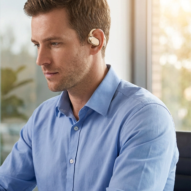 Gluschwein - 🎧 50 % Rabatt – Kabellose Open-Ear-Clip-Kopfhörer – leicht, komfortabel & mit langer Akkulaufzeit – ideal für Sport & Alltag 🏃