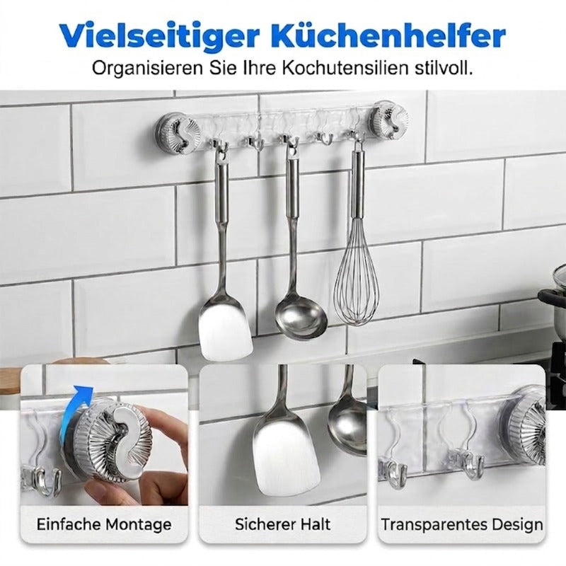 🔥Solange der Vorrat reicht 40 % Rabatt!🎉Minimalistische Hakenleiste mit Saugnapf