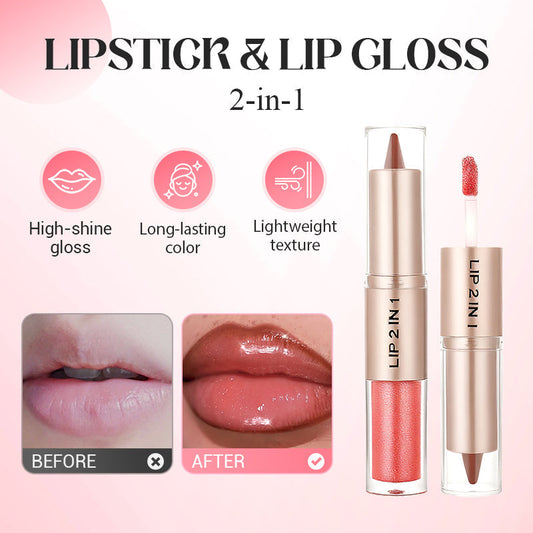 Gluschwein - 2-in-1 Matte Lipstick & Shine Lip Gloss