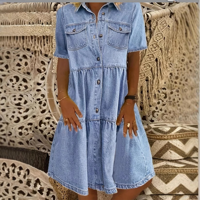 Elegantes Sommer-Jeanskleid für Damen