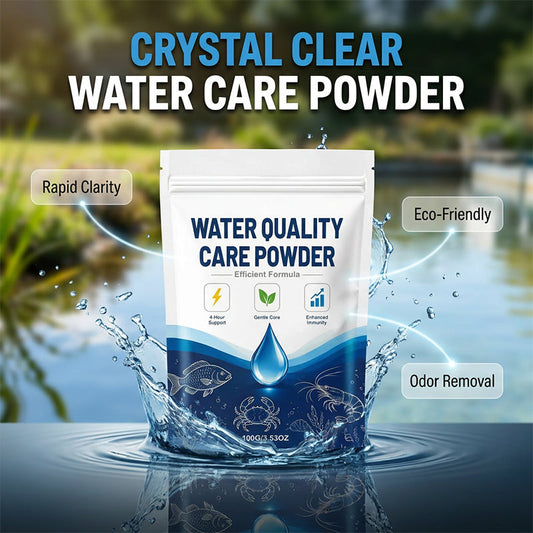 Gluschwein - 🌊🔄 50% RABATT! Schnell wirkendes, klärendes Süßwasserpulver – Bindet Trübstoffe & Algen – Für klares, gesundes Aquarien- & Gartenteichwasser ✨