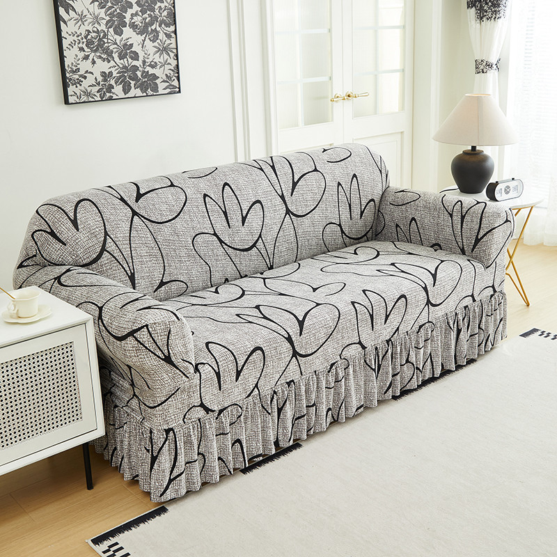 🔥 Nur für kurze Zeit: 50% Rabatt 🛋️ Elastischer Sofabezug mit Volant – Bedruckter, rutschfester Schutzbezug gegen Schmutz und Flecken