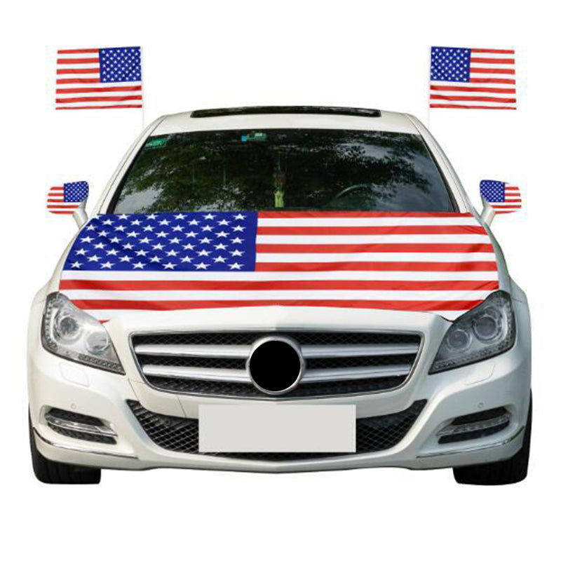 Patriotische Motorhaubenflaggenabdeckung