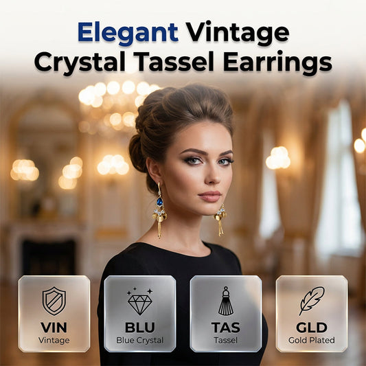 Gluschwein - 📢📢50% RABATT!! ⏰ Elegante Vintage Strass-Tropfenohrringe